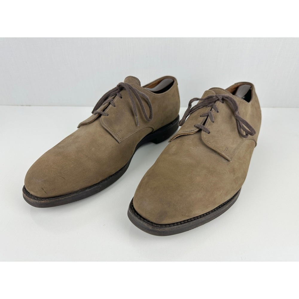 Allen Edmonds Corporate Casuals Mens Brown Suede Oxford Shoes Size 12 D